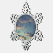 金ゴールド スノーフレークピューターオーナメント (右)