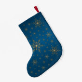 金ゴールド スモールクリスマスストッキング (裏面 (吊り時))