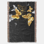 金ゴールド スローブランケット (正面縦)