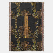 金ゴールド スローブランケット (正面縦)