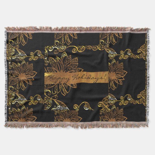 金ゴールド スローブランケット (正面)