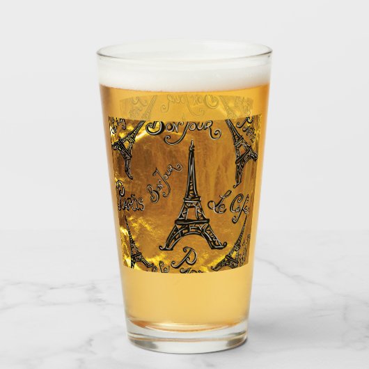 金ゴールド タンブラーグラス (ドリンク正面)