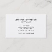 金ゴールド·ターコイズ石ジオード鉱物プロフェッショナル 名刺 (裏面)