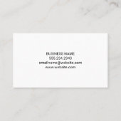 金ゴールド | ダマスクパターンバラ | 金ゴールド金属 名刺 (裏面)