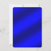 金ゴールド、ダークブルー会社ホリデーカード 招待状 (裏面)