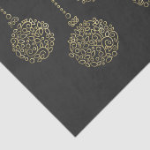 金ゴールド&チャームオーナメントエレガントホリデーパーティー 薄葉紙 (詳細)