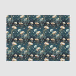 金ゴールド&ティール（緑がかった色）エテリアルクラゲ 薄葉紙