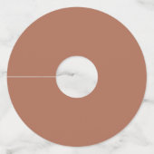 金ゴールド&テラコッタフローラワイングラスラベル ワイングラスタグ (裏面)