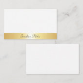 金ゴールド·テンプレート書き込みスクリプトの文字名 ノートカード (正面/裏面)