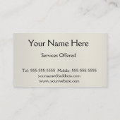 金ゴールド·テンプレート·バック 名刺 (裏面)