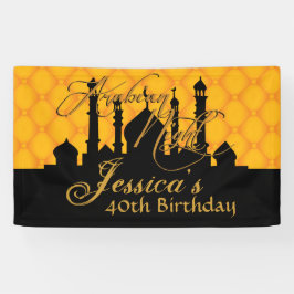 金ゴールド、テーマアラビアンナイト 横断幕