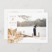 金ゴールド·トロピックが日付を節約 案内ポストカード (正面/裏面)