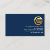 金ゴールド・ト縁どライアングル・フレームCEO 名刺 (裏面)