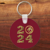 金ゴールド・ドラゴン キーホルダー (裏面)