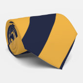 金ゴールド・ネイビーストライプル ネクタイ (ロール)