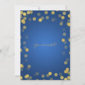 金ゴールド&ネイビー企業のクリスマスパーティー 招待状 (裏面)