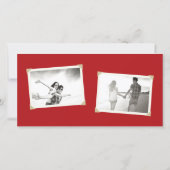 金ゴールド・ノット・ダブル中国の・ハピ結婚ネスの写真 セーブザデート (裏面)