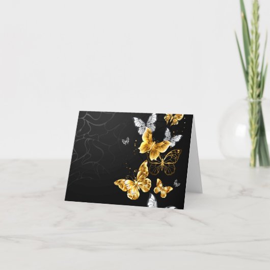 金ゴールド ノートカード (正面)