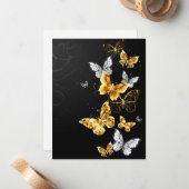 金ゴールド ノートカード (正面/裏面インサイチュ)