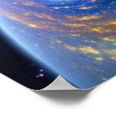 金ゴールド・ハリケーン・オン・ザ・プラネット・ポスター ポスター (角)