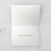 金ゴールド・ハンド・レター私の花嫁の付き添いはあなたです 招待状 (内部)