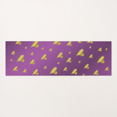 金ゴールド,ハート，紫，装飾，メダル，賞，日， ヨガマット (裏面(横))