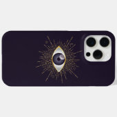 金ゴールド&バイオレット神秘的な邪悪なアイナザリマティ Case-Mate iPhoneケース (裏面 (横))