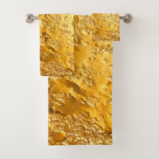 金ゴールド バスタオルセット