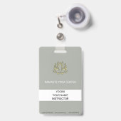 金ゴールド バッジ (正面（伸縮クリップ）)