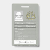 金ゴールド バッジ (裏面)