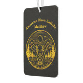 金ゴールド・バッファローが自然・シーンで雄大に立つ カーエアーフレッシュナー (左)