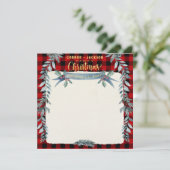 金ゴールド&バッファロープレイドファミリークリスマスディナ空白のー メニュー (スタンド正面)