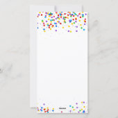 金ゴールド・バルーン・ハッピー・ノルズ・ペルシャ新年写真 シーズンカード (裏面)