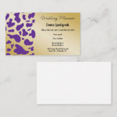 金ゴールド&パープルカウズプリント 名刺 (正面/裏面)