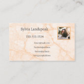 金ゴールド&パープルグリッターまつ毛&写真 名刺 (裏面)