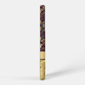 金ゴールド&パープルフローラダマスクモノグラムライフプルーフiPh Samsung Galaxyケース (右側面)