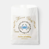 金ゴールド&パールがん1歳の誕生日ありがとう フェイバーバッグ (正面)