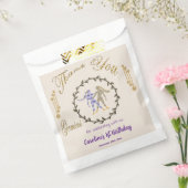 金ゴールド&パールスジェミニ1st誕生日ありがとう フェイバーバッグ (封をした状態)