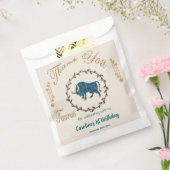 金ゴールド&パールタウルス1歳の誕生日ありがとう フェイバーバッグ (封をした状態)