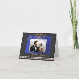 金ゴールド&パール65結婚周年記念 サンキューカード