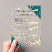 金ゴールド | ビジネスガ企業のラ アクリル招待状 (インサイチュ (ポータブル))