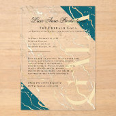 金ゴールド | ビジネスガ企業のラ アクリル招待状 (正面)