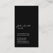 金ゴールド&ピンクグリッターワイングラスの名刺 名刺 (裏面)