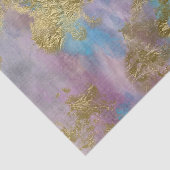 金ゴールド、ピンクスとブルース素晴らしデコペ紙 薄葉紙 (詳細)