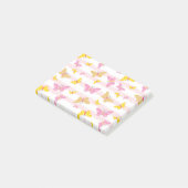 金ゴールド&ピンクバタフライ ポストイット (アングル)