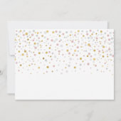 金ゴールド&ピンクバルーンモダン大人の誕生日パーティー 招待状 (裏面)