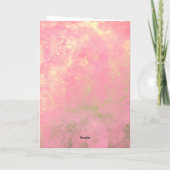 金ゴールド・ピンクバレエ第8誕生日カード カード (裏面)