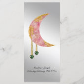 金ゴールド・ピンク・ムーン・グリーン・ハート・ジュエル・バレンタイン・デー メニュー (裏面)