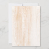 金ゴールド&ピーチメイソンジャー結婚式招待状 |木材 招待状 (裏面)