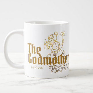 金ゴールド·フェアリーが神の母をカスタマイズ ジャンボコーヒーマグカップ